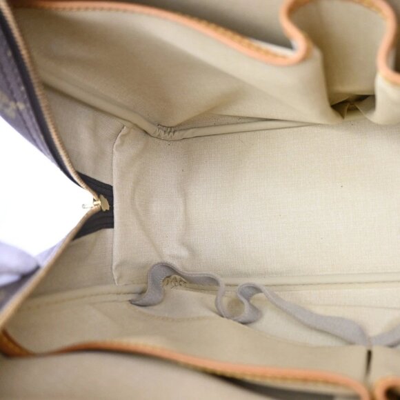 LOUIS VUITTON LV Logo Deauville Hand Bag Monogram Leather Brown M47270 89TA045 - Picture 12 of 16
